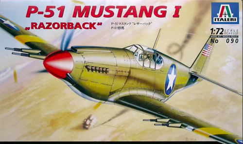 Italeri 090 1/72 P-51 Mustang I "Razorback" Italeri 090 1/72 P-51 Mustang I "Razorback"
