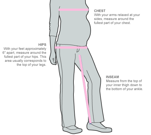 Maternity Size Chart | Motherhood Closet - Maternity Consignment