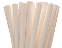 Jumbo White Paper Straws