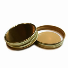 Plastisol Mason Jar Lid - Gold 