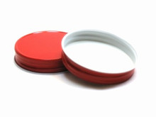 Plastisol Mason Jar Lid - Red