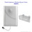 Wilson 304472 Suction-Cut Outside-facing Window Mount Panel Antenna 75 ohms Multi Band, with label