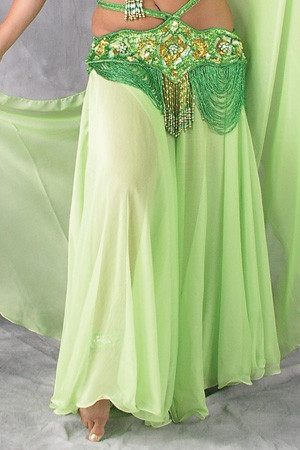 Imitated Silk Belly Dance Skirt 3LAYERS.