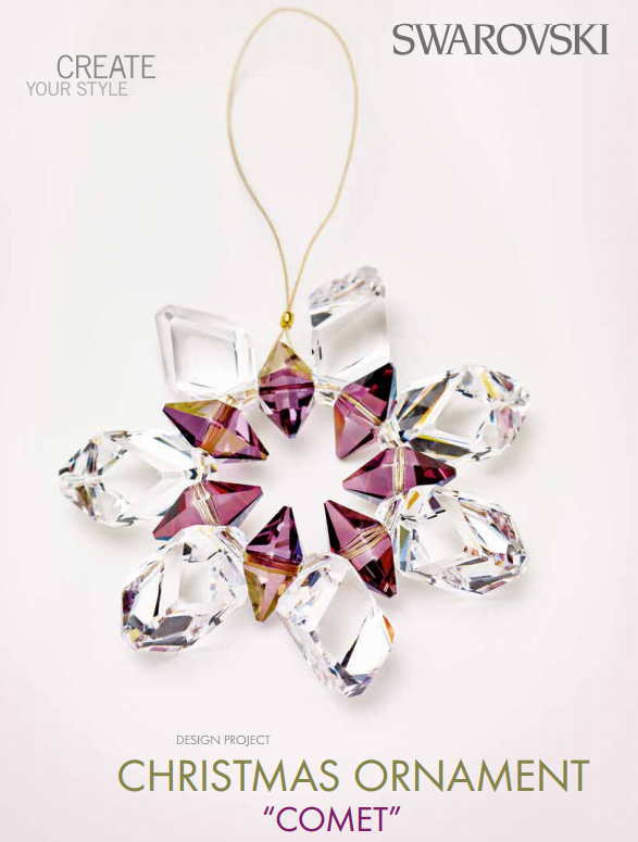 diy swarovski christmas ornament free design and instructions swarovski crystal christmas ornaments