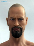 Loading Toys 1/6 Figure Head Sculpt-Dwayne Johnson Halbet+Gas Tank Set