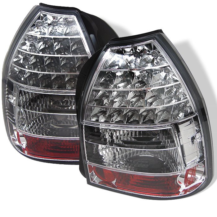Honda Civic 9600 3DR LED Tail Lights Chrome