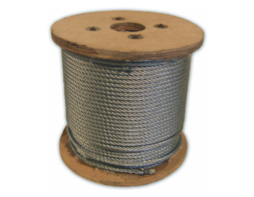 HarborWare Galvanized Steel Cable, 3/8-inch 500'