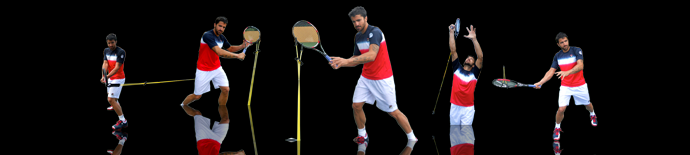 TennisFlex creates variable Swing loads