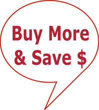 Every time you buy more than one product from us you'll save money per item - the more you buy the more you save.