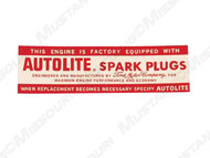 1964 Autolite Spark Plugs Decal