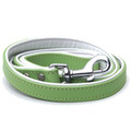 "Brando" Double Leather Dog Leash (Lime)