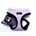 "Captain Pooch" Nautical THICK Stripe Dog Harness + Leash Set (Pink)
