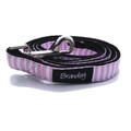 "Captain Pooch" Nautical THICK Stripe Dog Leash (Pink)