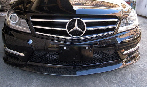 Mercedes Benz C Class W204 Carbon Fibre Front Lip