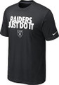 Oakland Raiders Nike Just Do It Team Color Shirt