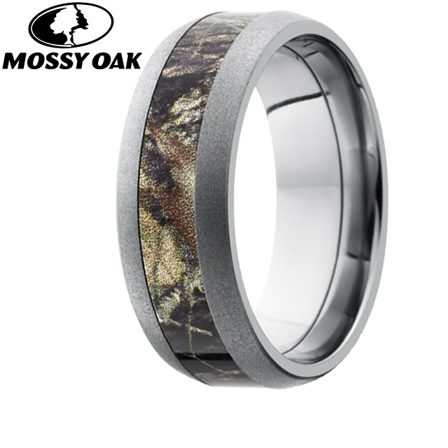 Mossy oak wedding rings
