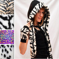 Zebra Fur Trim.