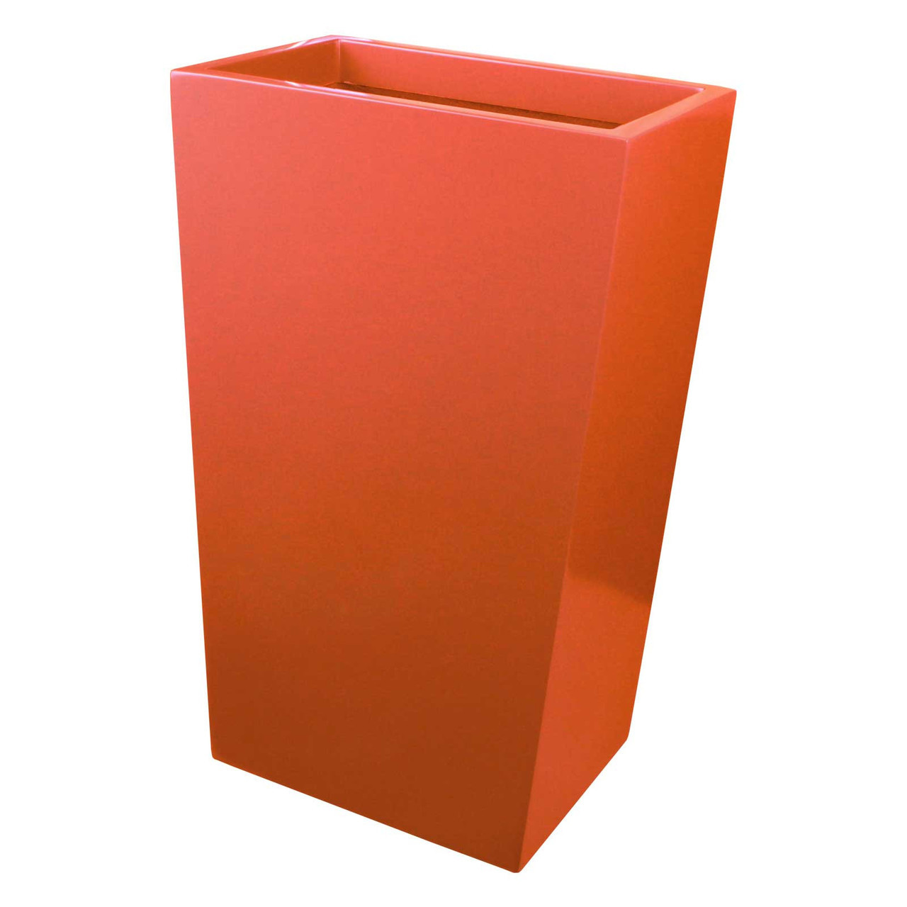 Modern Tall Rectangular Terrace Planter - Amsterdam Tapered Rectangle Planter modern tall rectangular terrace planter - amsterdam tapered rectangle planter