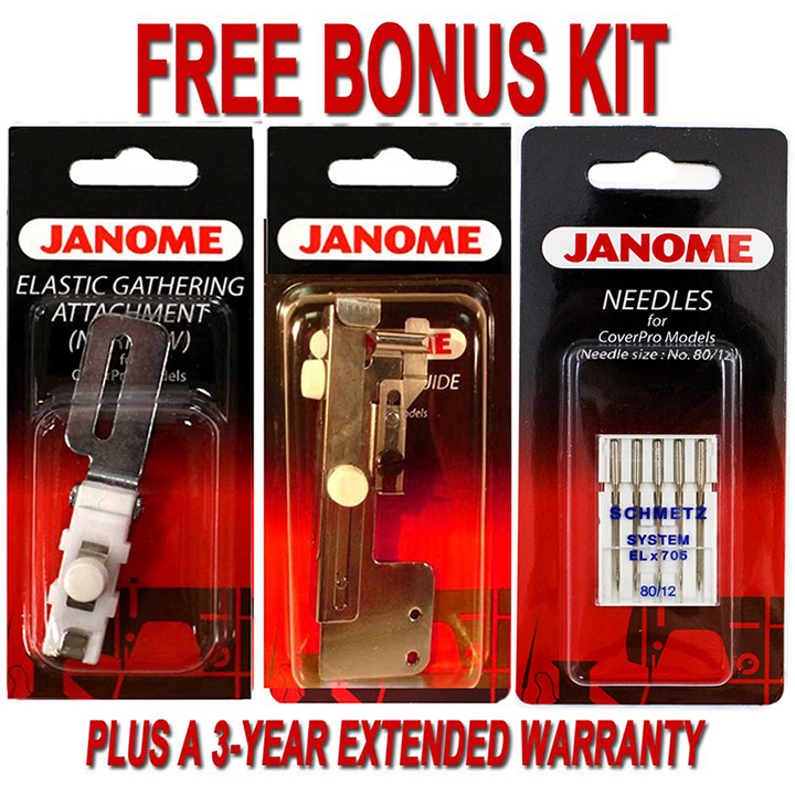 Janome Cover Pro 1000CPX Coverstitch Machine Includes Free Bonus