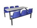 Canteen furniture 6 seater single entry