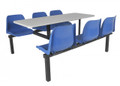 Canteen furniture 6 seater double entry