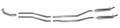 Stainless Steel Sports Exhaust System Twin TR6 72-76,FSTR56S