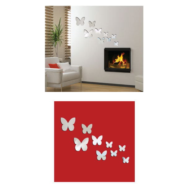 butterfly mirror wall stickers butterfly mirror wall stickers