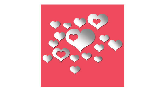 hearts mirror wall stickers hearts mirror wall stickers