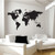 Large world map wall sticker
