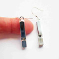 YOU Wet My Whistle - Mini Silver-Plated Whistle Earrings