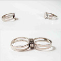 YOU Are Sooo Attractive - Pair of Kissing Magnet Rings 