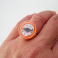 Orange Compass Ring