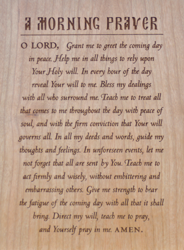 wood plaque morning prayer ancient faith store where to buy blank gift certificates