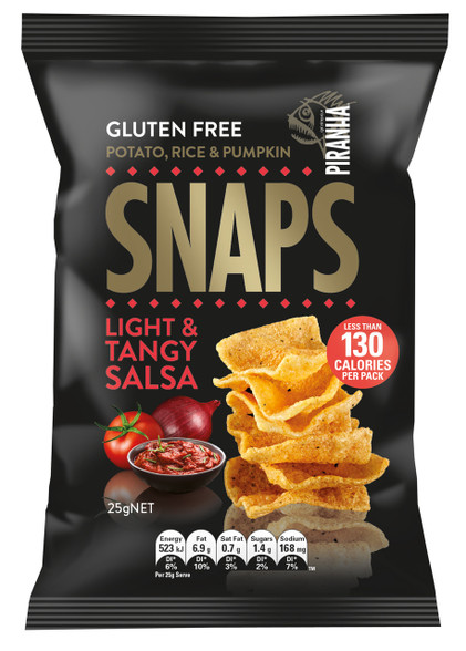 1 x 25g Prianha Snap Smokehouse BBQ GLUTEN FREE