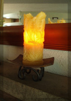 Beeswax pillar candle