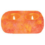 Himalayan Salt Candle Holder - 2 Hole