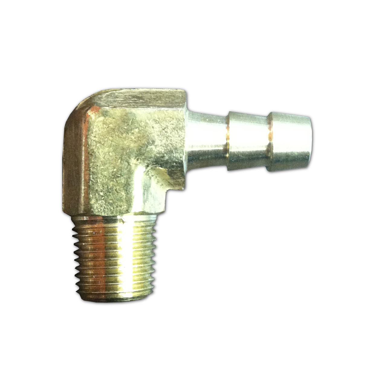 90 DEGREE HOSE BARB FITTING 1/4 inch JR Race Car