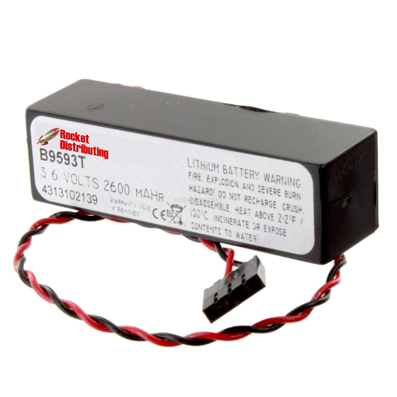 Eternacell B9593T Battery 3.6V 2600mAh Lithium CMOS Memory Backup