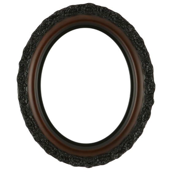 Oval Frame In Walnut Finish Antique Brown Wooden Picture Frames