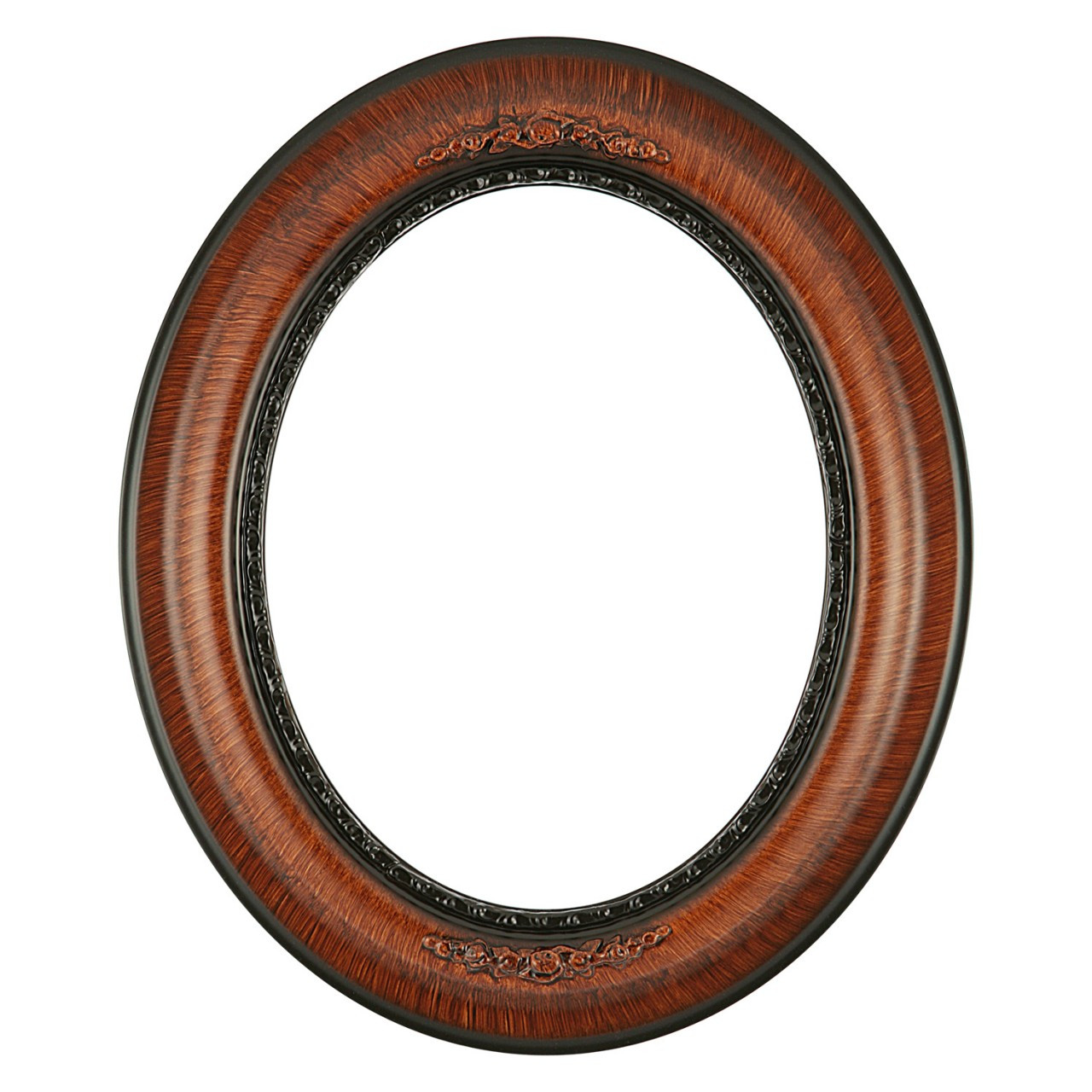 Oval Frame In Vintage Walnut Finish Antique Stripping Methods Applied