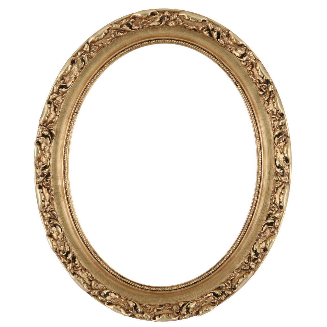 Oval Frame In Gold Leaf Finish Gold Picture Frame With Antique