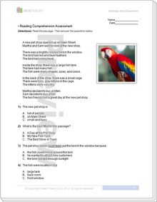 Worksheets Read Theory Grade 7 Answer Key grade 2 page 1 read theory workbooks a new pet shop 2g 240l