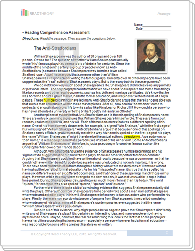Worksheets Read Theory Llc the anti stratfordians 10g 1180l read theory workbooks image 1