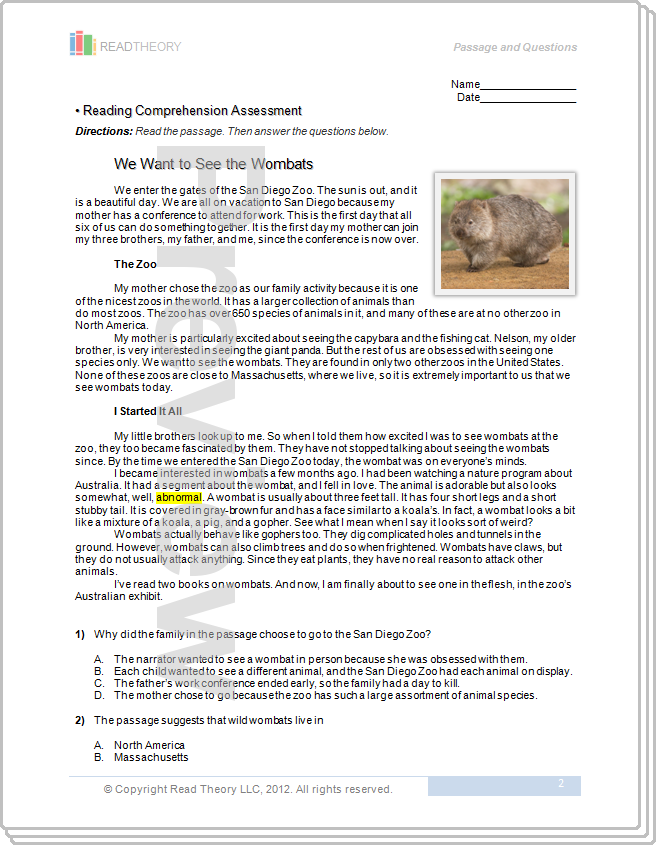 Printables Read Theory Worksheets pictures read theory worksheets kaessey collection photos kaessey
