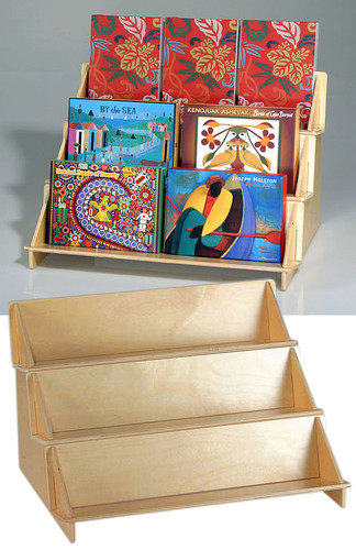 Two level shelf for countertop, perfect for point of sale retail display.