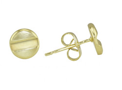 Flat Head Screw Stud Earrings