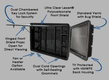 bulk tv enclosures The TV Shield The TV Shield outdoor television case