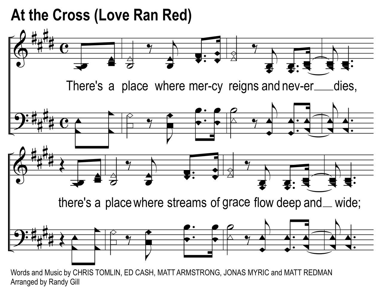 at the cross love ran red song slides fearless4you com love ran red sheet music