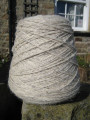 Pure British natural Swaledale Aran weight wool on cone,