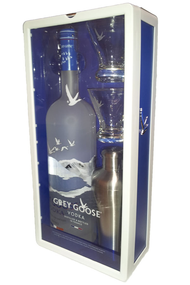 Grey Goose 1.75L Gift Stet With Shaker and Two Martini Glasses